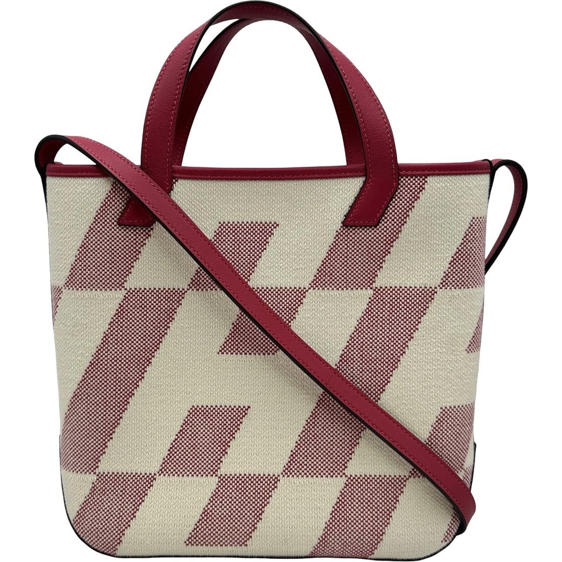 HERMES AMBIE PM SHOULDER BAG: HERMES Ambie PM Shoulder Bag Brand: HERMES Type/Style: Shoulder Bag Material: Toile Swift Color: Pink / SilverHardware Size: W11.4 x H9.4x D3.3inch Accessories: None Accessories Notice: Wh