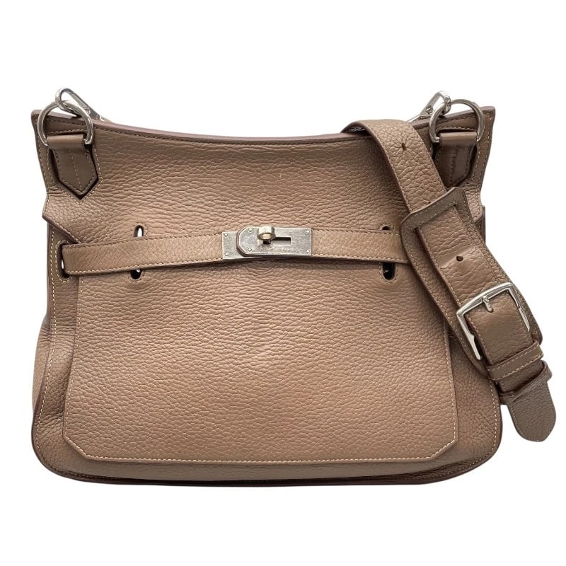 HERMES GYPSY THIER 34 SHOULDER BAG: HERMES Gypsy Thier 34 Shoulder Bag Brand: HERMES Type/Style: Shoulder Bag Material: Taurillon Clemence Color: Etop SilverHardware Size: W13.4 x H9.8x D5.9inch Accessories: None Accessories