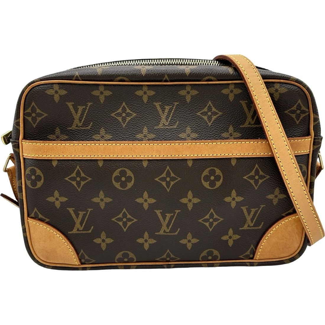 LOUIS VUITTON TROCADERO 27 SHOULDER BAG: LOUIS VUITTON Trocadero 27 Shoulder Bag Brand: LOUIS VUITTON Type/Style: Shoulder Bag Material: Monogram canvas Color: Brown Size: W10.6 x H7.1x D2.8inch Accessories: None Accessories Noti