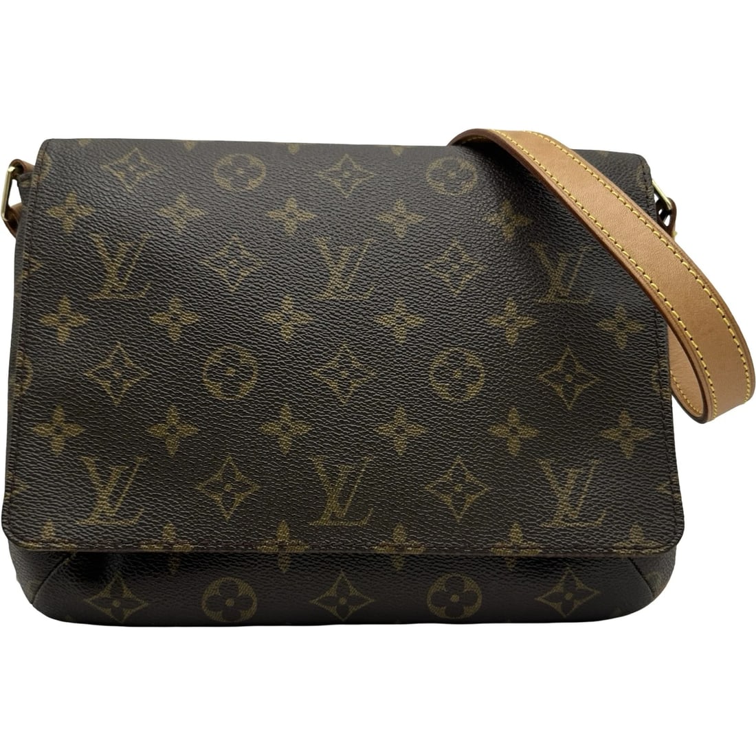 LOUIS VUITTON MUSETTE TANGO SHORT SHOULDER BAG: LOUIS VUITTON Musette Tango Short Shoulder Bag Brand: LOUIS VUITTON Type/Style: Shoulder Bag Material: Monogram Color: Brown Size: W9.3 x H7.1x D1.6inch Accessories: None Accessories Notic