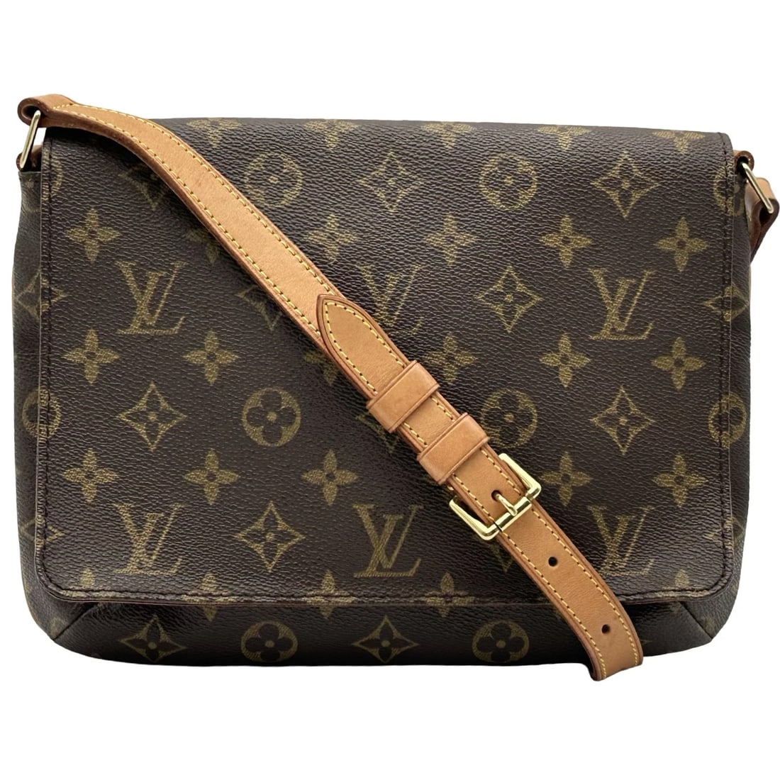 LOUIS VUITTON MUSETTE TANGO SHORT SHOULDER BAG: LOUIS VUITTON Musette Tango Short Shoulder Bag Brand: LOUIS VUITTON Type/Style: Shoulder Bag Material: Monogram canvas Color: Brown Size: W10.2 x H7.9x D2.0inch Accessories: None Accessori