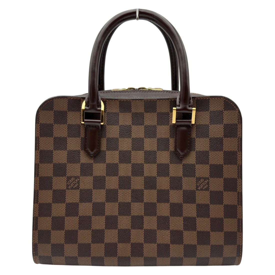 LOUIS VUITTON TRIANA HANDBAG: LOUIS VUITTON Triana Handbag Brand: LOUIS VUITTON Type/Style: Handbag Material: Damier/Leather Color: Brown Size: W10.4 x H8.9x D3.9inch Accessories: None Accessories Notice: When purchasi