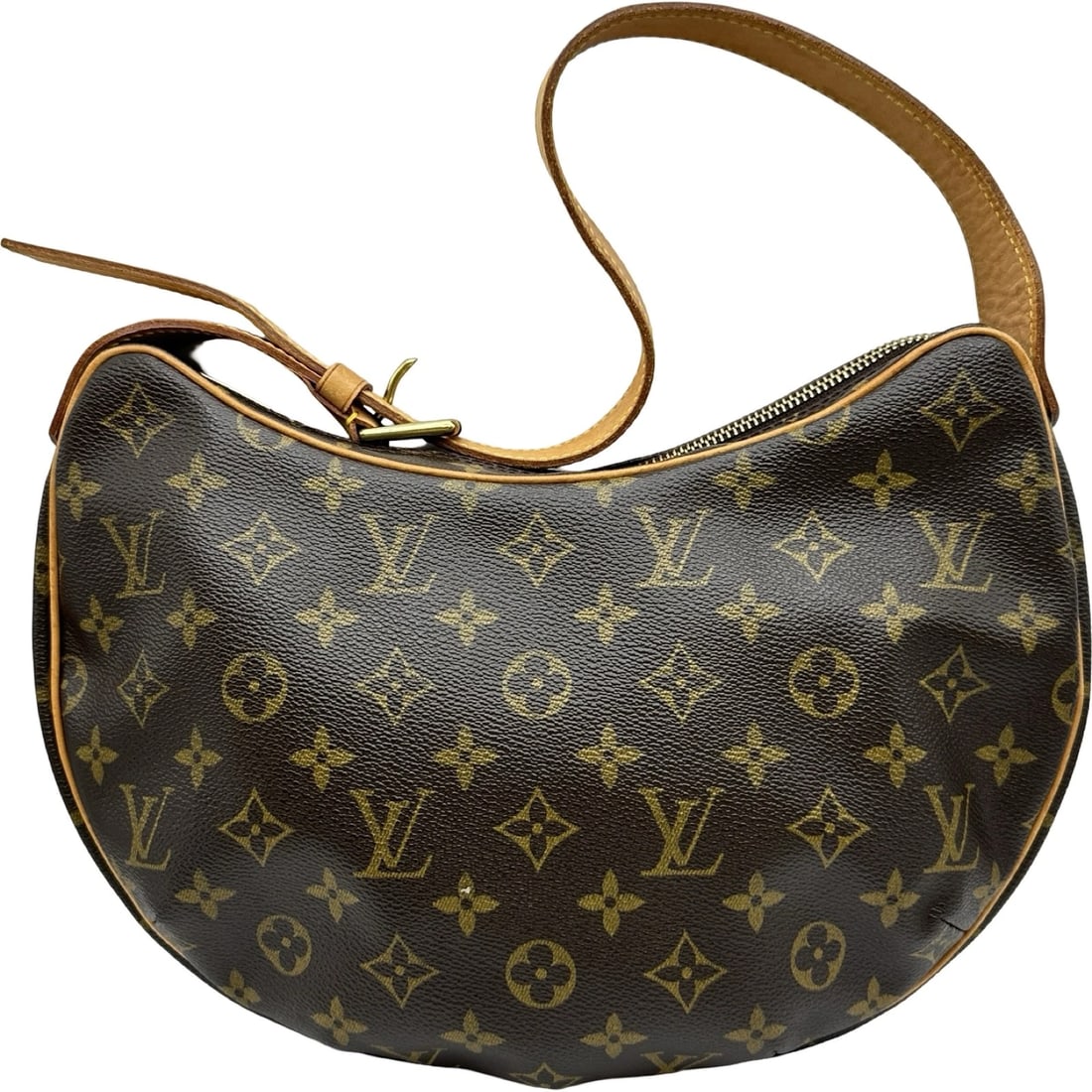 LOUIS VUITTON CROISSANT MM SHOULDER BAG: LOUIS VUITTON Croissant MM Shoulder Bag Brand: LOUIS VUITTON Type/Style: Shoulder Bag Material: Monogram Color: Brown Size: W11.8 x H7.9x D1.0inch Accessories: None Accessories Notice: Whe