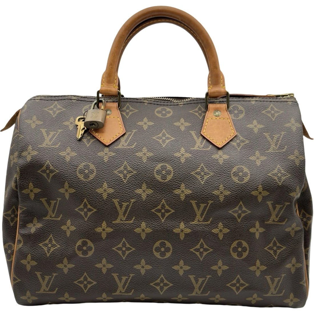 LOUIS VUITTON SPEEDY 30 HANDBAG: LOUIS VUITTON Speedy 30 Handbag Brand: LOUIS VUITTON Type/Style: Handbag Material: Monogram canvas Color: Brown Size: W11.8 x H8.3x D6.7inch Accessories: None Accessories Notice: When purc