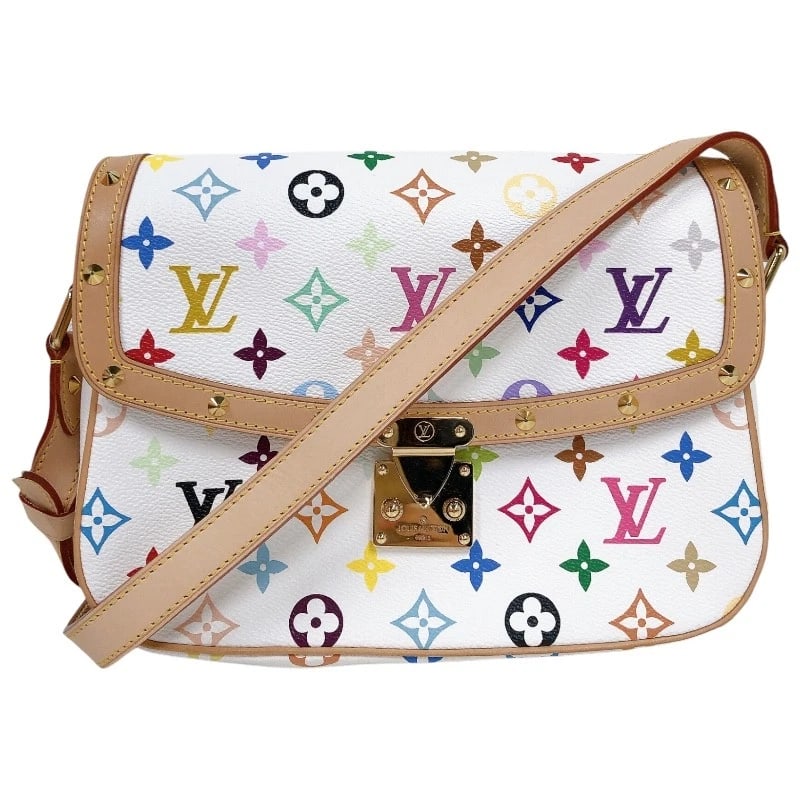 LOUIS VUITTON SOLOGNE SHOULDER BAG: LOUIS VUITTON Sologne Shoulder Bag Brand: LOUIS VUITTON Type/Style: Shoulder Bag Material: Monogram multicolor canvas Color: Bron Size: W9.8 x H7.1x D3.1inch Accessories: None Accessories