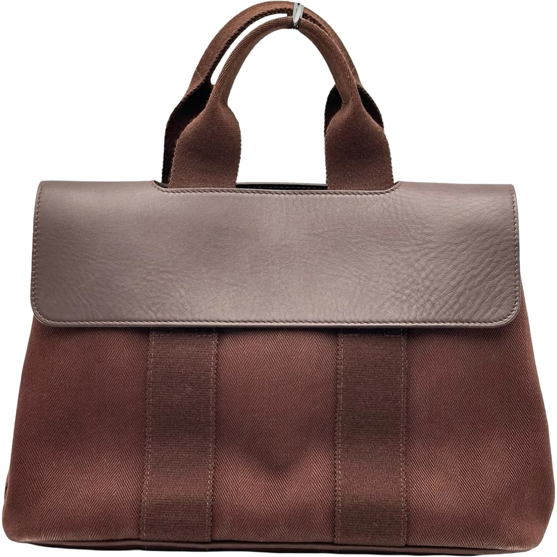 HERMES VALPARAISO PM HANDBAG: HERMES Valparaiso PM Handbag Brand: HERMES Type/Style: Handbag Material: Towar Color: Brown SilverHardware Size: W11.8 x H8.3x D5.1inch Accessories: None Accessories Notice: When purchasin