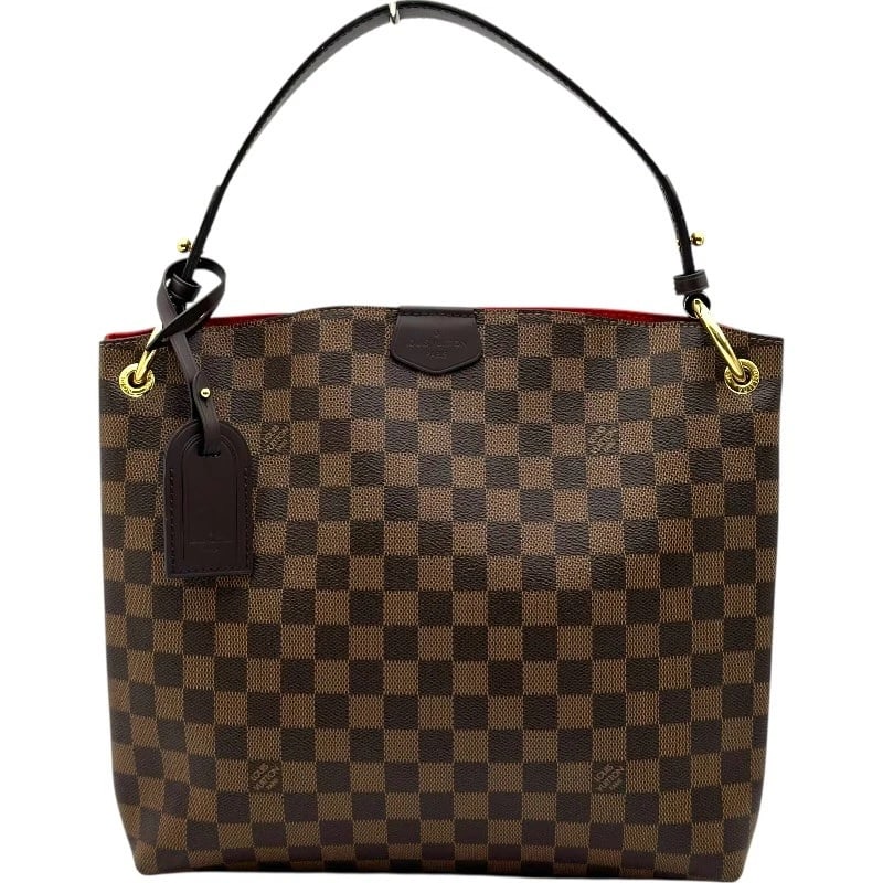 LOUIS VUITTON GRACEFUL PM HANDBAG: LOUIS VUITTON Graceful PM Handbag Brand: LOUIS VUITTON Type/Style: Handbag Material: Damier Color: Brown Size: W12.6 x H11.4x D3.9inch Accessories: None Accessories Notice: When purchasing