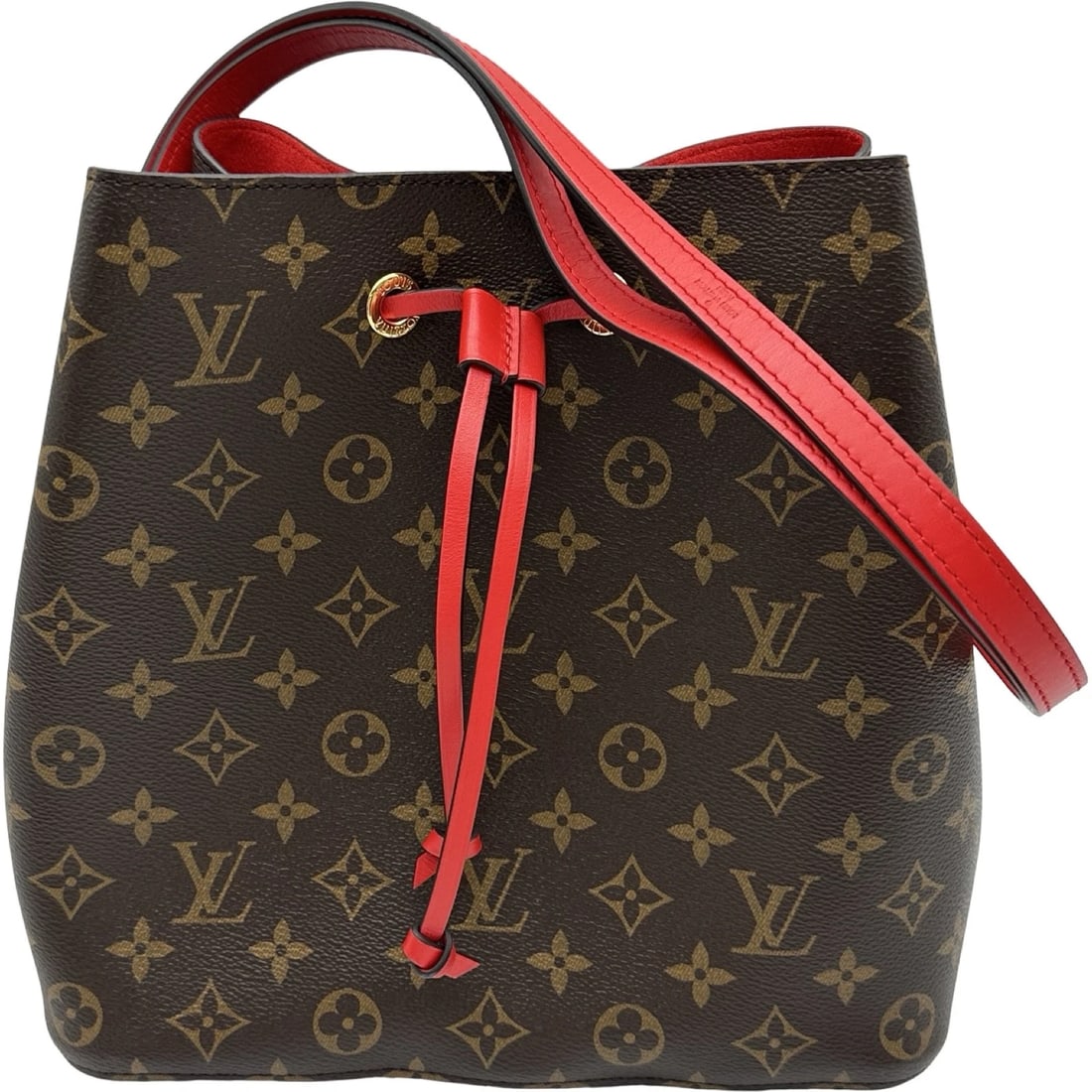 LOUIS VUITTON NEONOE SHOULDER BAG: LOUIS VUITTON Neonoe Shoulder Bag Brand: LOUIS VUITTON Type/Style: Shoulder Bag Material: Monogram Coquelicot Color: Brown Size: W10.2 x H9.8x D6.7inch Accessories: None Accessories Notice: When