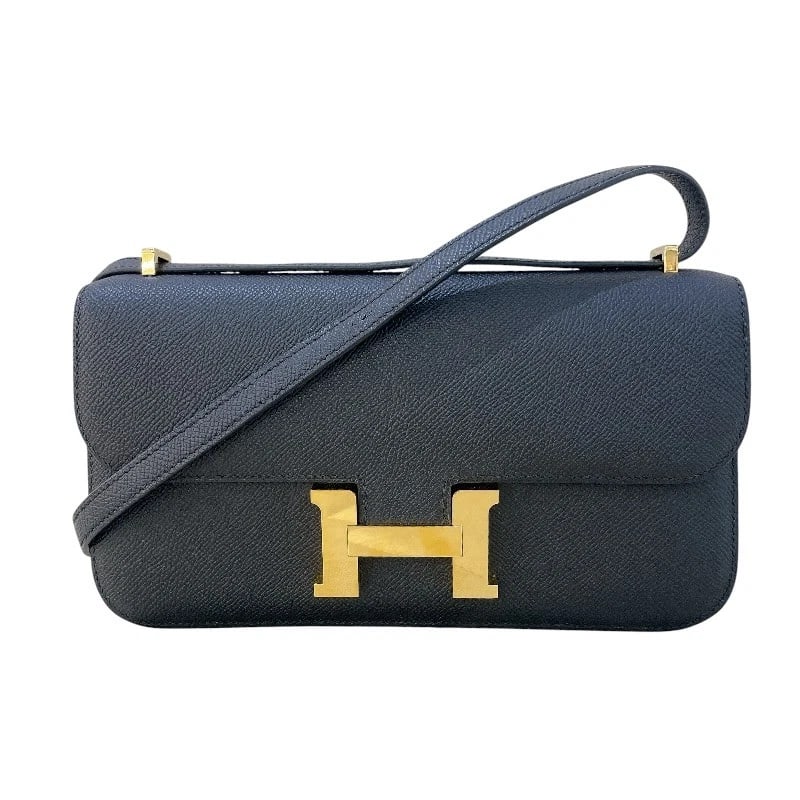 HERMES CONSTANCE ELAN SHOULDER BAG: HERMES Constance Elan Shoulder Bag Brand: HERMES Type/Style: Shoulder Bag Material: Epsom Color: Black Gold Hardware Size: W9.3 x H5.3x D1.2inch Accessories: None Accessories Notice: When