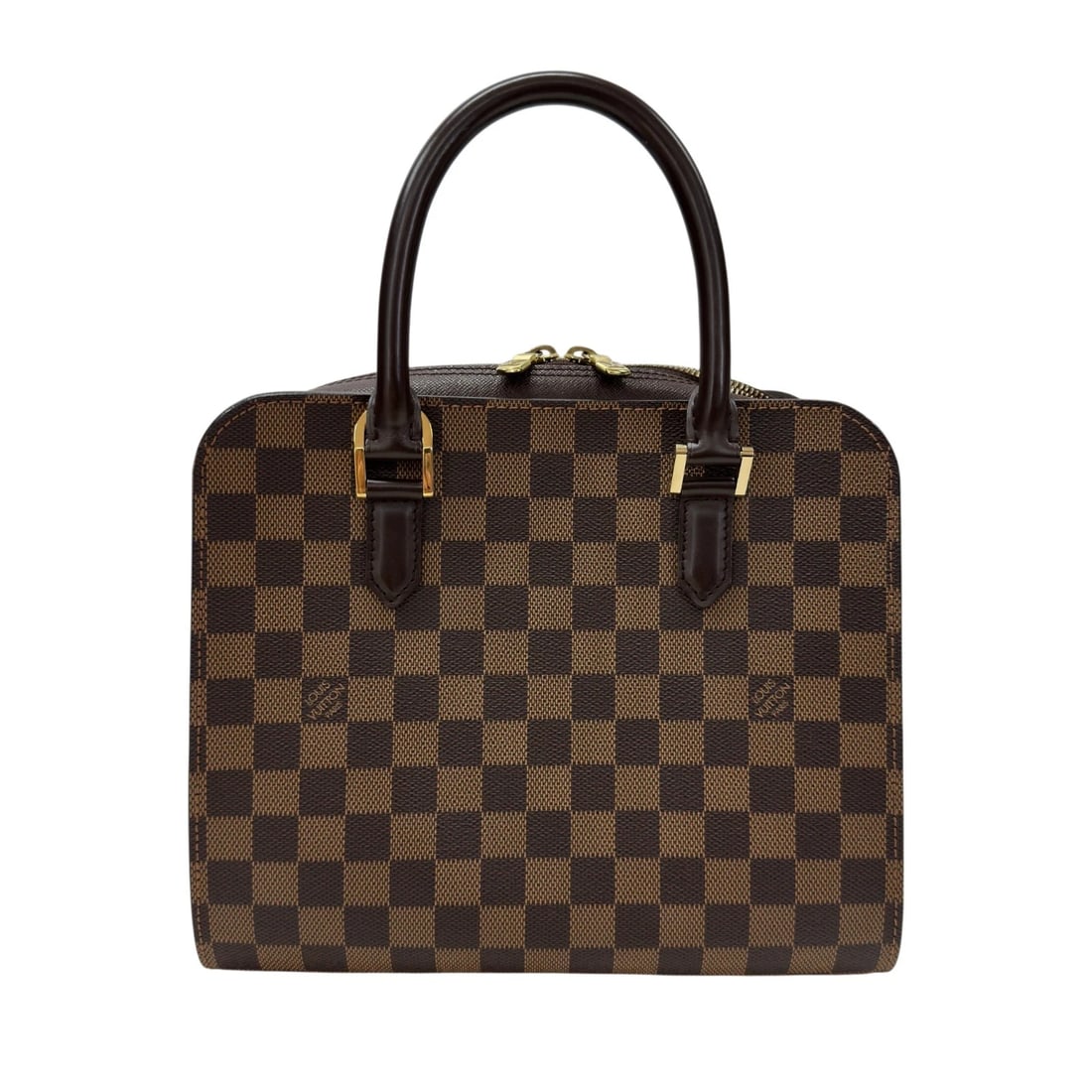 LOUIS VUITTON TRIANA HANDBAG: LOUIS VUITTON Triana Handbag Brand: LOUIS VUITTON Type/Style: Handbag Material: Damier/Leather Color: Brown Size: W10.4 x H8.9x D3.9inch Accessories: None Accessories Notice: When purchasi