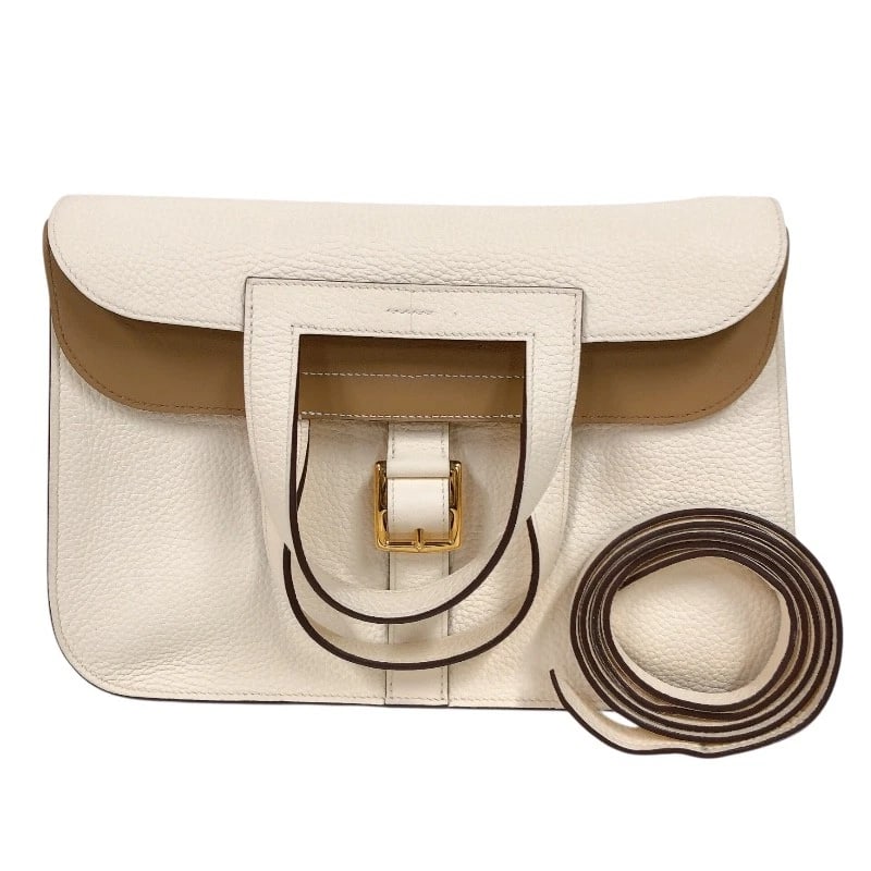 HERMES ARZAN 31 VERSO ? HANDBAG: HERMES Arzan 31 Verso ? Handbag Brand: HERMES Type/Style: Handbag Material: Taurillon Clemence Swift Color: Gold Hardware Size: W12.2 x H11.0x D3.7inch Accessories: None Accessories Notice