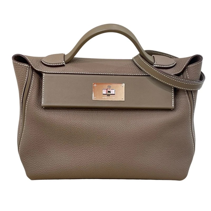 HERMES VAN QUATRE 29 SHOULDER BAG: HERMES Van Quatre 29 Shoulder Bag Brand: HERMES Type/Style: Shoulder Bag Material: togo swift Color: Etop SilverHardware Size: W11.8 x H7.9x D4.9inch Accessories: None Accessories Notice: When