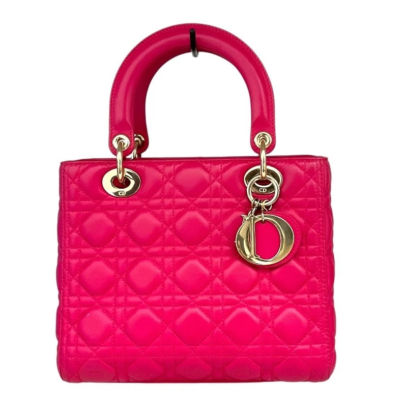 CHRISTIAN DIOR RADIALL SHOULDER BAG: Christian Dior Radiall Shoulder Bag Brand: Christian Dior Type/Style: Shoulder Bag Material: lambskin Color: pink Size: W9.1 x H7.7x D3.5inch Accessories: None Accessories Notice: When purchasing