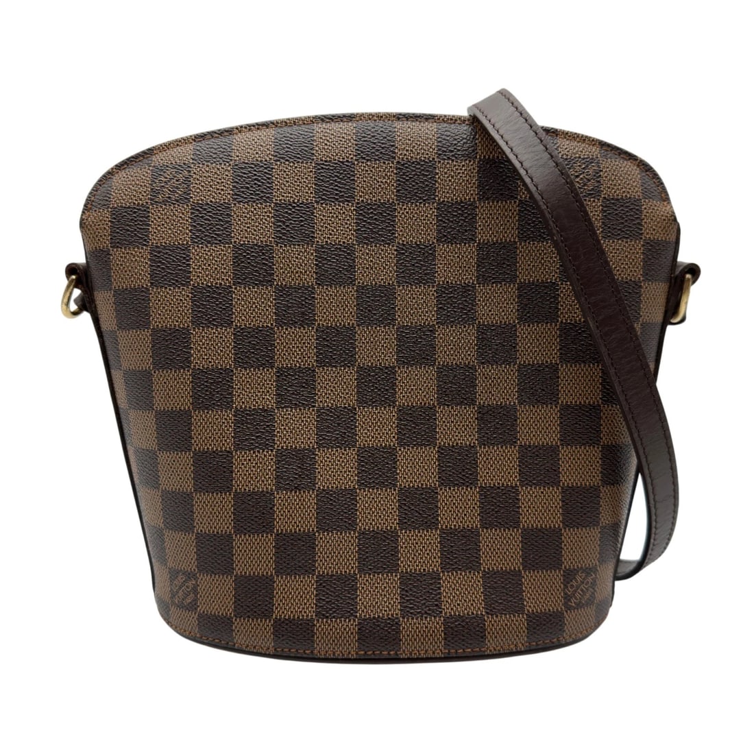 LOUIS VUITTON DROUOT SHOULDER BAG: LOUIS VUITTON Drouot Shoulder Bag Brand: LOUIS VUITTON Type/Style: Shoulder Bag Material: Damier/Leather Color: Brown Size: W7.9 x H8.7x D3.9inch Accessories: None Accessories Notice: When