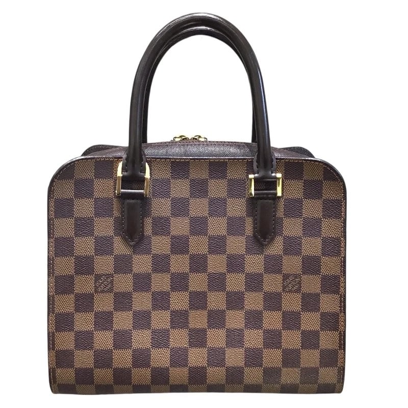 LOUIS VUITTON TRIANA N51155 HANDBAG: LOUIS VUITTON Triana N51155 Handbag Brand: LOUIS VUITTON Type/Style: Handbag Material: PVC Color: Brown Size: W10.2 x H8.7x D5.1inch Accessories: None Accessories Notice: When purchasing pre-owned