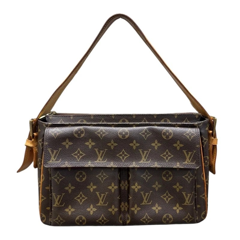 LOUIS VUITTON VISHITE GM HANDBAG: LOUIS VUITTON Vishite GM Handbag Brand: LOUIS VUITTON Type/Style: Handbag Material: PVC leather Color: black Size: W12.6 x H7.9x D3.9inch Accessories: None Accessories Notice: When purchasing