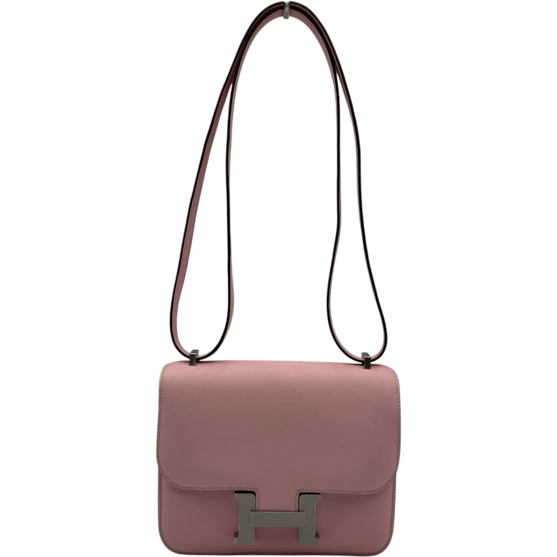 HERMES CONSTANCE 3 MINI SHOULDER BAG: HERMES Constance 3 mini Shoulder Bag Brand: HERMES Type/Style: Shoulder Bag Material: Swift Color: Rose Sakura SilverHardware Size: W7.1 x H5.9x D1.2inch Accessories: None Accessories Notice: When
