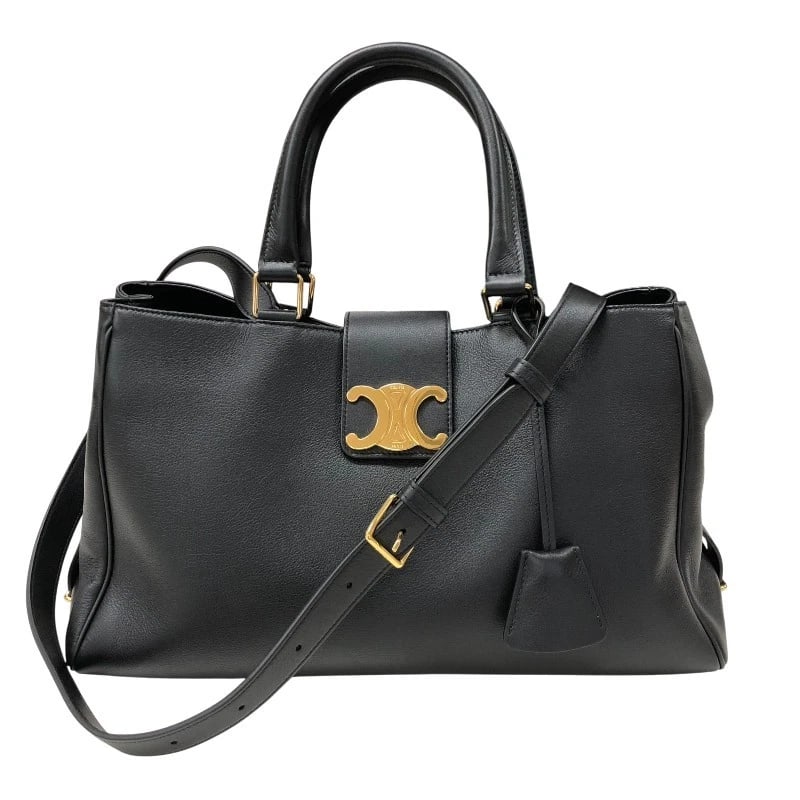 CELINE APOLLINE 2-WAY SHOULDER BAG: CELINE Apolline 2-Way Shoulder Bag Brand: CELINE Type/Style: Handbag Material: Supple calf Color: black Size: W13.4 x H8.7x D5.9inch Accessories: None Accessories Notice: When purchasing pre-owned