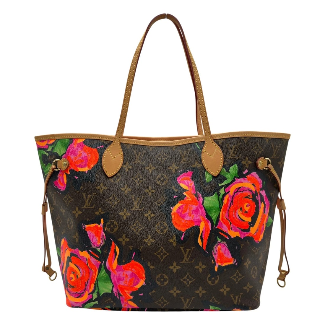 LOUIS VUITTON NEVERFULL MM TOTE BAG: LOUIS VUITTON Neverfull MM Tote Bag Brand: LOUIS VUITTON Type/Style: Tote Bag Material: Monogram Rose/Leather Color: pink Size: W12.4x D5.7inch Accessories: None Accessories Notice: When p