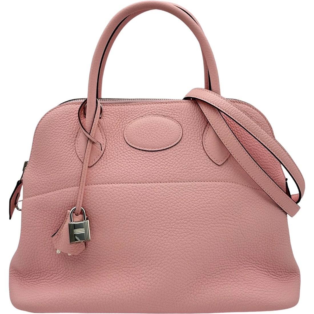 HERMES BOLIDE 31 VERSO SHOULDER BAG: HERMES Bolide 31 Verso Shoulder Bag Brand: HERMES Type/Style: Shoulder Bag Material: Taurillon Clemence / Swift Color: Nata SilverHardware Size: W12.0 x H9.4x D4.5inch Accessories: None Accessories