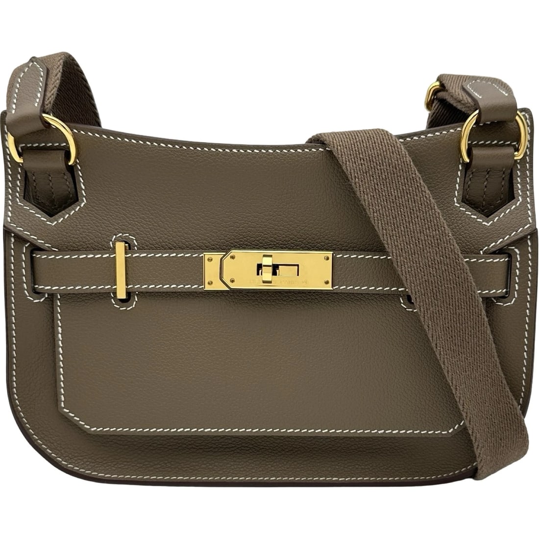 HERMES GYPSIERE MINI SHOULDER BAG: HERMES gypsiere mini Shoulder Bag Brand: HERMES Type/Style: Shoulder Bag Material: Evercolor Color: Etup Gold Hardware Size: W8.7 x H5.9x D2.2inch Accessories: None Accessories Notice: When