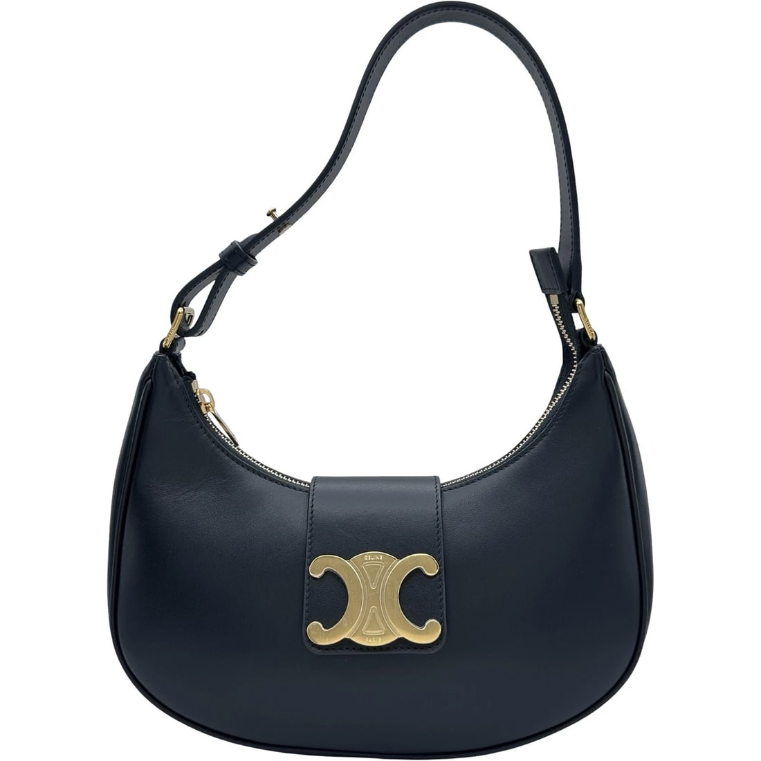 CELINE AVA 114493 SHOULDER BAG: CELINE ava 114493 Shoulder Bag Brand: CELINE Type/Style: Shoulder Bag Material: leather Color: black Size: W9.1 x H6.7x D2.8inch Accessories: None Accessories Notice: When purchasing pre-o