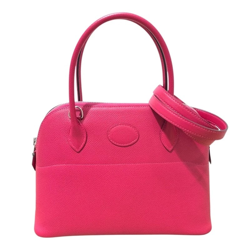 HERMES BORED 27 HANDBAG: HERMES Bored 27 Handbag Brand: HERMES Type/Style: Handbag Material: Epsom Color: Fran Boise Size: W10.2 x H7.7x D3.9inch Accessories: None Accessories Notice: When purchasing pre-owned goo