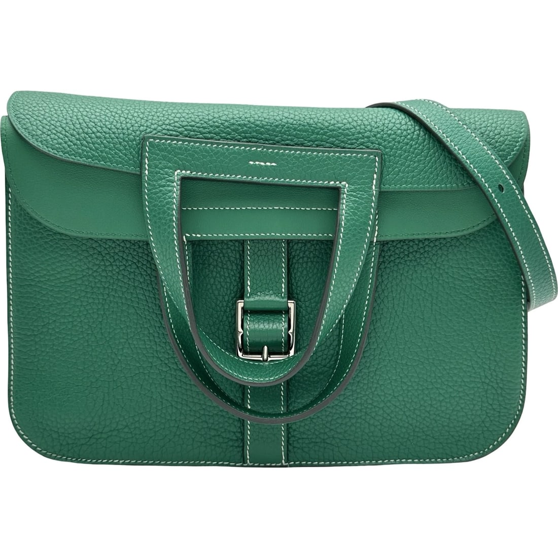 HERMES ARZAN 31 SHOULDER BAG: HERMES Arzan 31 Shoulder Bag Brand: HERMES Type/Style: Shoulder Bag Material: Taurillon Clemence Color: Vert Vertigo SilverHardware Size: W12.2 x H9.1x D3.1inch Accessories: None Accessories Notice:
