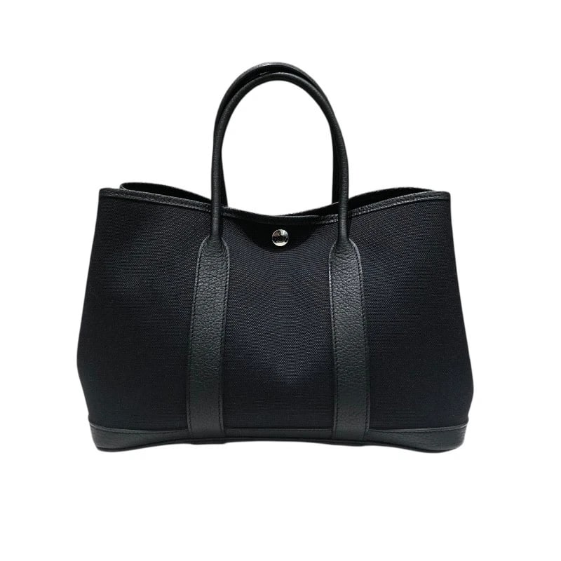 HERMES GARMENT PARTY TPM HANDBAG: HERMES Garment Party TPM Handbag Brand: HERMES Type/Style: Handbag Material: Towar Color: black Size: W11.4 x H8.3x D5.5inch Accessories: None Accessories Notice: When purchasing pre-owned goods,