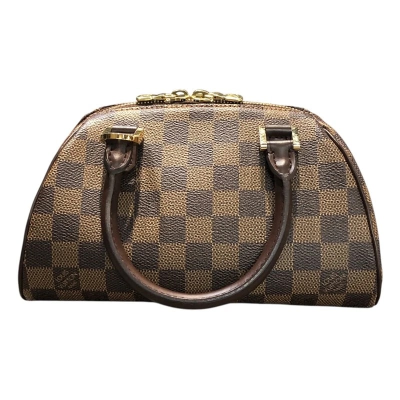LOUIS VUITTON RIVERA MINI HANDBAG: LOUIS VUITTON Rivera mini Handbag Brand: LOUIS VUITTON Type/Style: Handbag Material: Damier Campus Color: Brown Size: W9.1 x H5.3x D5.1inch Accessories: None Accessories Notice: When purch