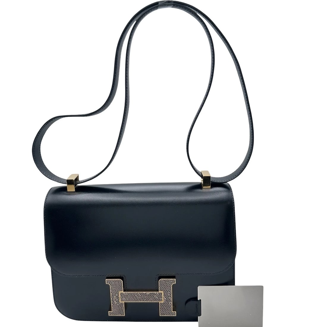 HERMES CONSTANCE 3 24 MIROIR SHOULDER BAG: HERMES Constance 3 24 Miroir Shoulder Bag Brand: HERMES Type/Style: Shoulder Bag Material: Box calf/Ombre Color: Black Gold Hardware Size: W9.4 x H6.9x D2.0inch Accessories: None Accessori