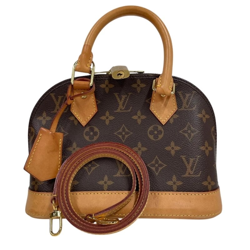 LOUIS VUITTON ALMA BB HANDBAG: LOUIS VUITTON Alma BB Handbag Brand: LOUIS VUITTON Type/Style: Handbag Material: Monogram canvas x leather Color: Brown Size: W9.1 x H7.1x D4.3inch Accessories: None Accessories Notice: Wh