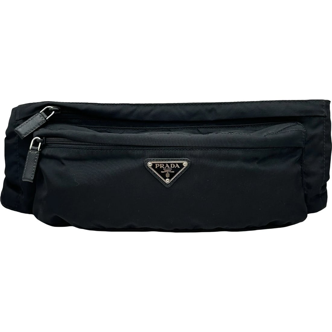 PRADA WAIST BAG 2VL132 WAIST BAG: PRADA Waist bag 2VL132 Waist bag Brand: PRADA Type/Style: Waist bag Material: Nylon Color: black Size: W13.2 x H4.9x D2.4inch Accessories: None Accessories Notice: When purchasing pre-owned goods,