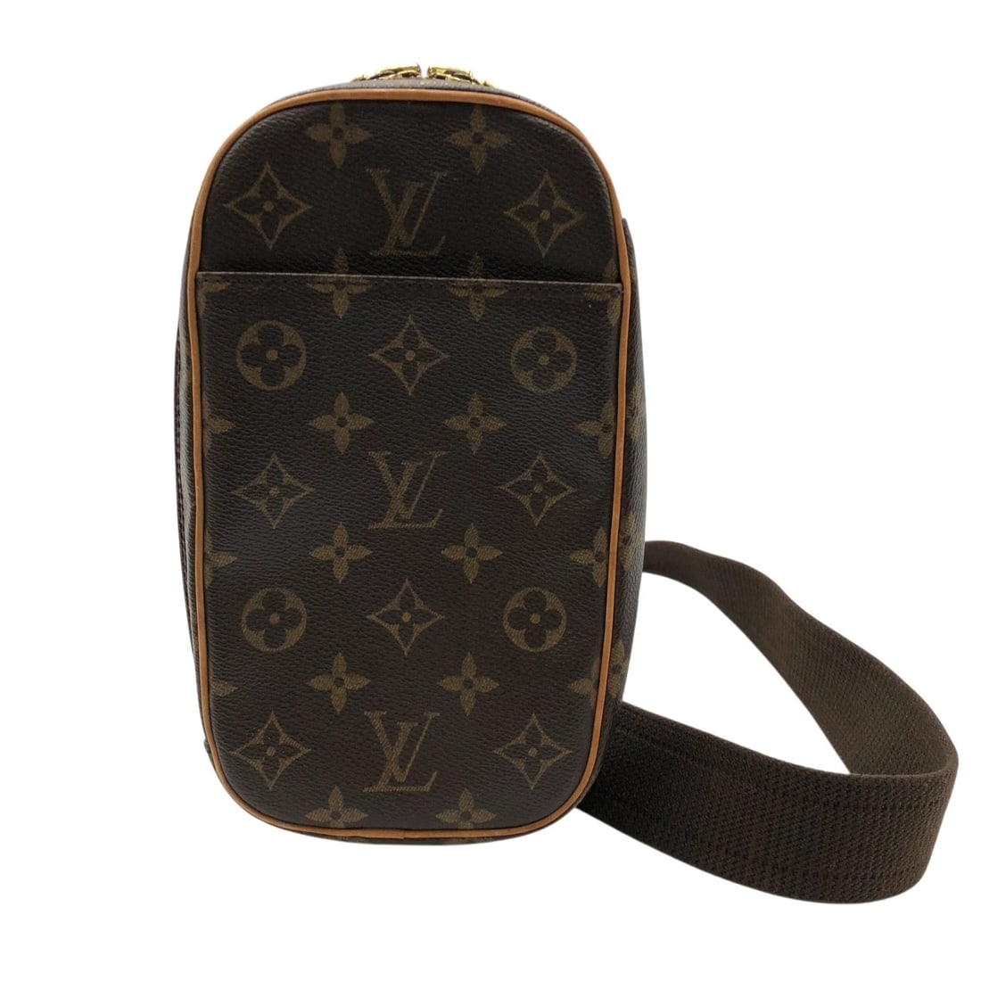 LOUIS VUITTON POCHETTE GANGE BODY BAG: LOUIS VUITTON Pochette Gange body bag Brand: LOUIS VUITTON Type/Style: body bag Material: Monogram Color: Brown Size: W4.7 x H8.7x D1.8inch Accessories: None Accessories Notice: When purch