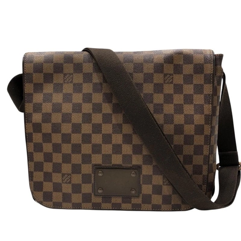 LOUIS VUITTON BROOKLYN MM SHOULDER BAG: LOUIS VUITTON Brooklyn MM Shoulder Bag Brand: LOUIS VUITTON Type/Style: Shoulder Bag Material: Damier Color: Brown Size: W11.0 x H10.6x D3.1inch Accessories: None Accessories Notice: When
