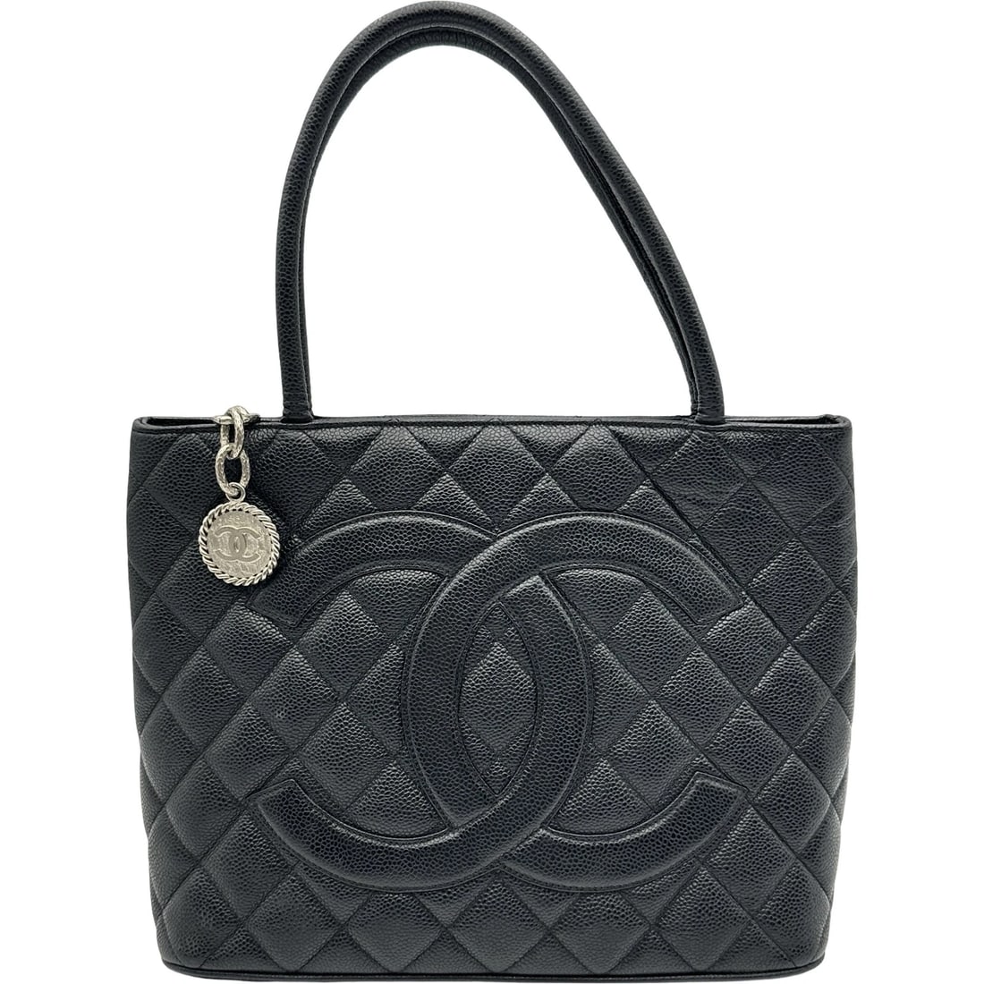 CHANEL STANDARD TOTE BAG: CHANEL Standard Tote Bag Brand: CHANEL Type/Style: Tote Bag Material: caviar Color: Black SilverHardware Size: W11.8 x H9.4x D5.9inch Accessories: None Accessories Notice: When purchasing