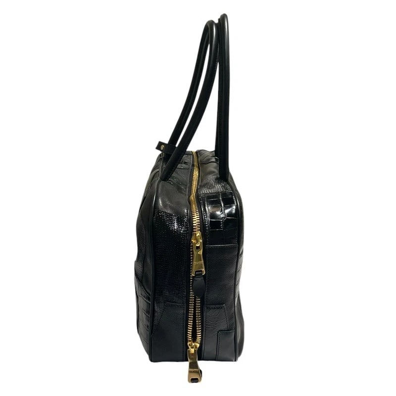 MIU MIU LEATHER PATCHWORK BOW BAG - 2