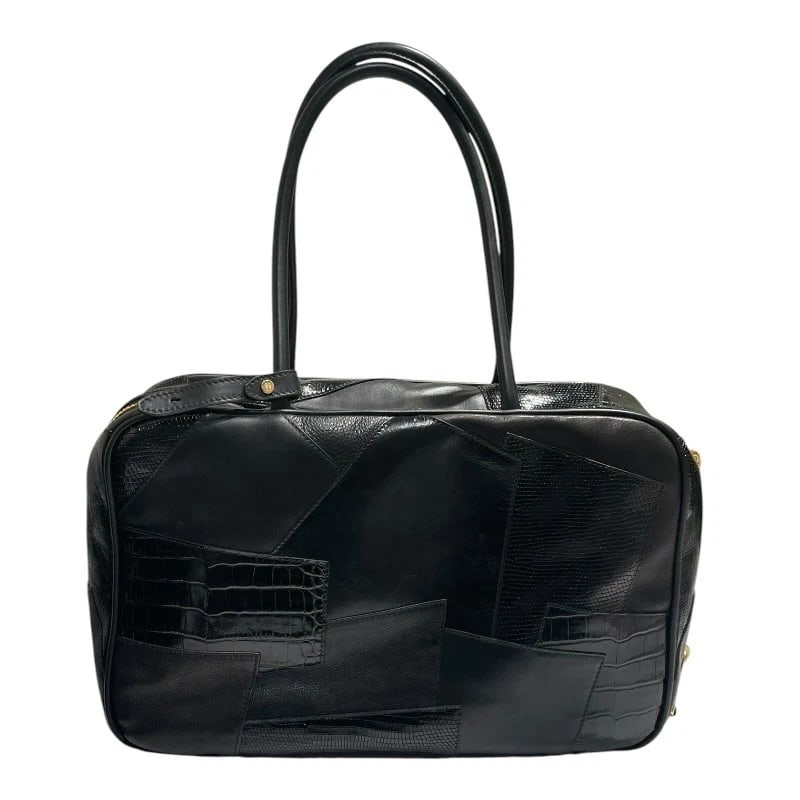 MIU MIU LEATHER PATCHWORK BOW BAG - 3
