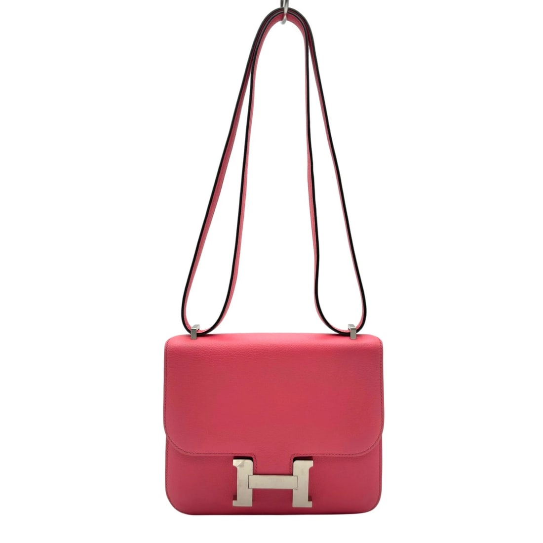 HERMES CONSTANCE 3 MINI SHOULDER BAG: HERMES Constance 3 mini Shoulder Bag Brand: HERMES Type/Style: Shoulder Bag Material: Evercolor Color: Rose Ete Silver Hardware Size: W6.3 x H5.9x D1.2inch Accessories: None Accessories No