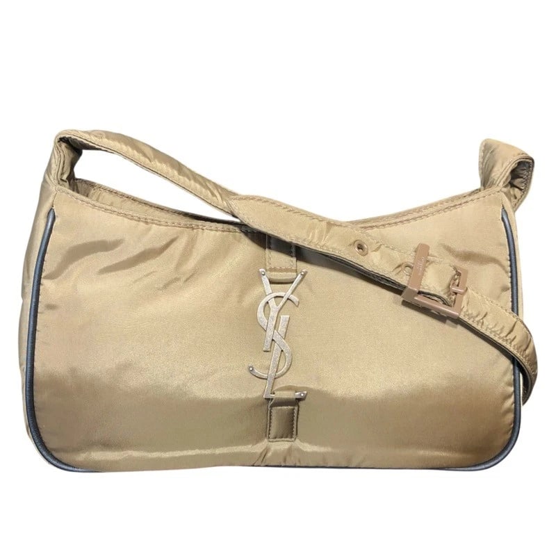 SAINT LAURENT SHOULDER BAG: SAINT LAURENT Shoulder Bag Brand: SAINT LAURENT Type/Style: Shoulder Bag Material: Nylon Color: Coyote Size: W9.4 x H5.5x D2.2inch Accessories: None Accessories Notice: When purchasing pre-owned