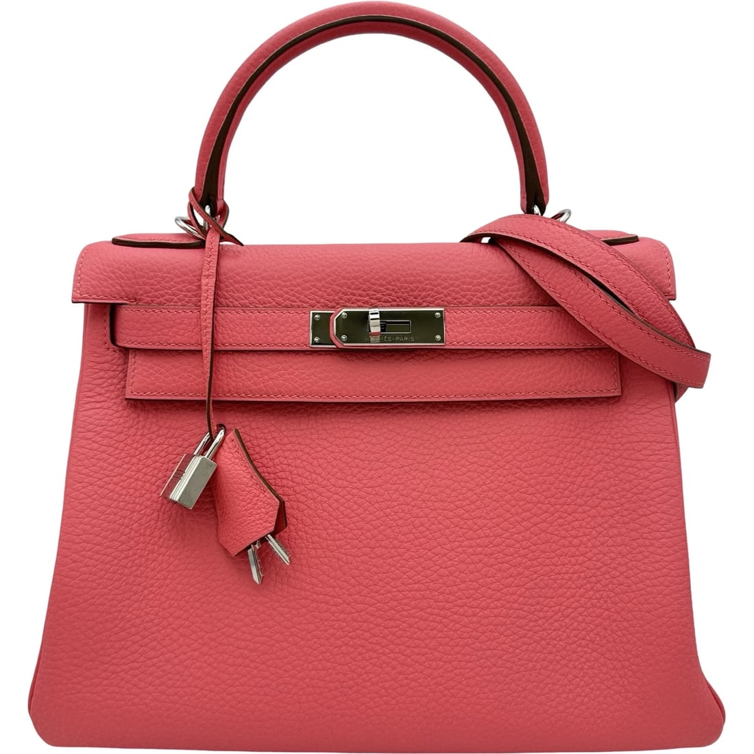 HERMES KELLY 28 INTERNAL SEWING SHOULDER BAG: HERMES Kelly 28 internal sewing Shoulder Bag Brand: HERMES Type/Style: Shoulder Bag Material: Togo Color: Rose Lipstick SilverHardware Size: W11.0 x H8.3x D3.9inch Accessories: None Accessories