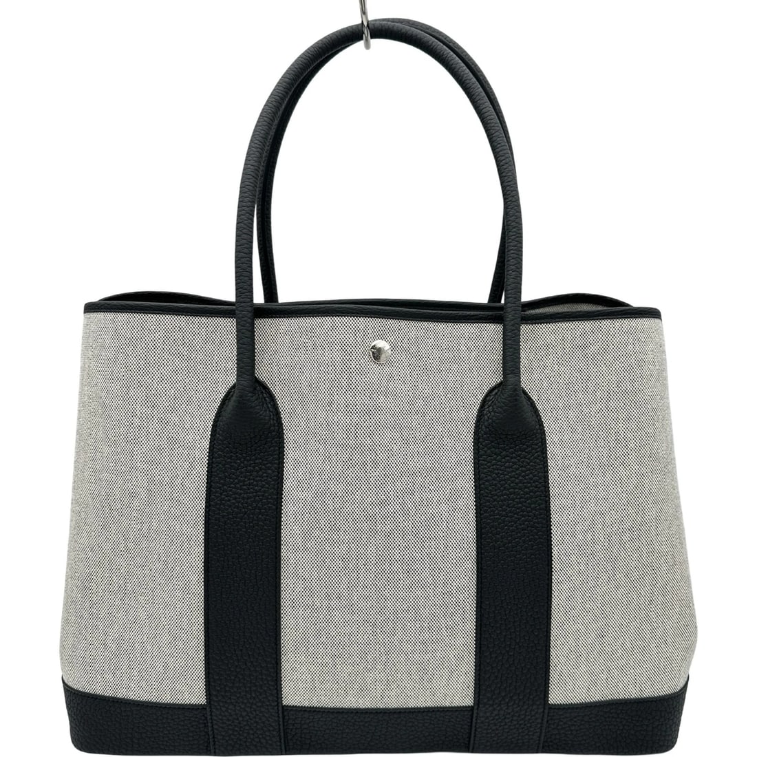 HERMES NEO GARDEN PARTY VOYAGE TOTE BAG: HERMES Neo Garden Party Voyage Tote Bag Brand: HERMES Type/Style: Tote Bag Material: Toile / Negonda Color: Black SilverHardware Size: W16.1 x H12.0x D9.1inch Accessories: None Accessories Notice: