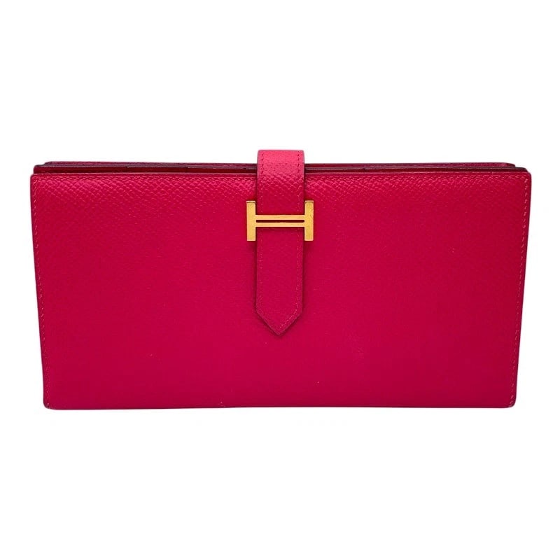 HERMES BEANSUFLA PURSE: HERMES Beansufla purse Brand: HERMES Type/Style: purse Material: Epsom Color: Rose Extreme Gold Hardware Size: W6.9 x H3.5x D0.8inch Accessories: None Accessories Notice: When purchasing pre-owned