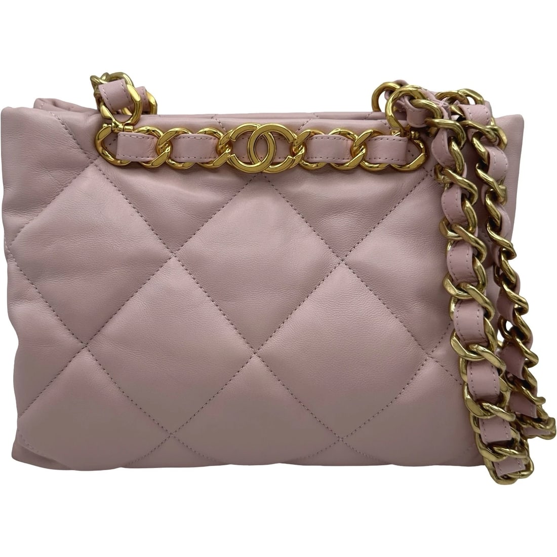 CHANEL MATRACE SMALL SHOPPING BAG SHOULDER BAG: CHANEL Matrace Small Shopping Bag Shoulder Bag Brand: CHANEL Type/Style: Shoulder Bag Material: lambskin Color: Pink Gold Hardware Size: W9.8 x H7.7x D3.7inch Accessories: None Accessories