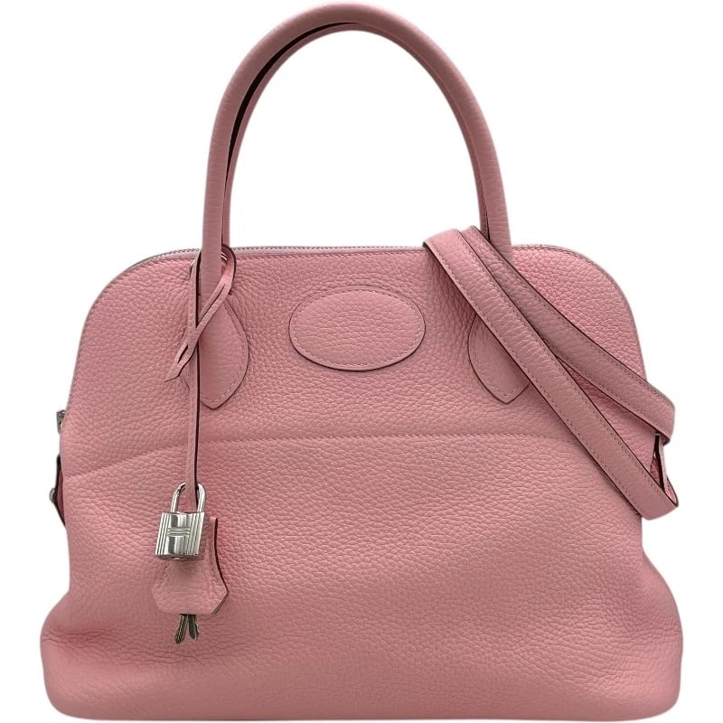 HERMES BOLIDE 31 VERSO SHOULDER BAG: HERMES Bolide 31 Verso Shoulder Bag Brand: HERMES Type/Style: Shoulder Bag Material: Taurillon Clemence Color: Nata SVHardware Size: W12.2 x H9.4x D4.7inch Accessories: None Accessories No