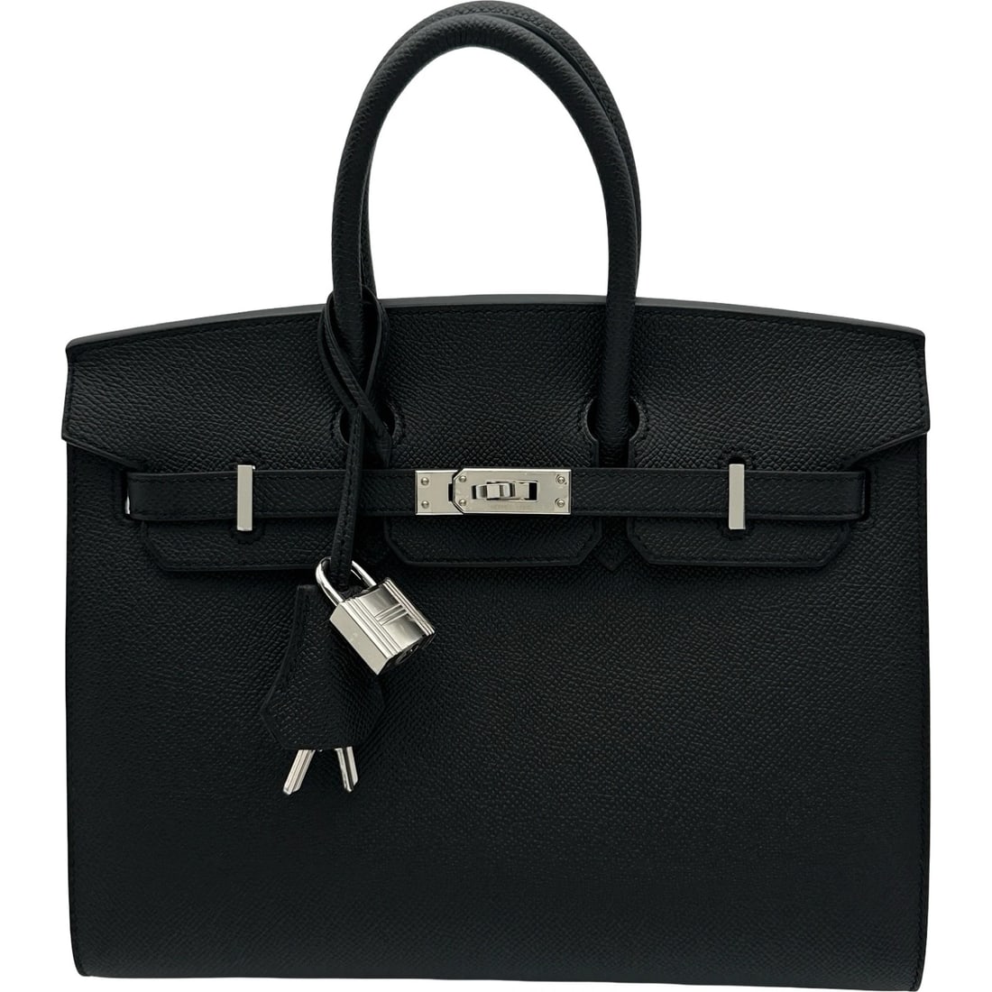 HERMES BIRKIN 25 SERIE HANDBAG: HERMES Birkin 25 Serie Handbag Brand: HERMES Type/Style: Handbag Material: Epsom Color: Black SilverHardware Size: W9.8 x H8.3x D4.3inch Accessories: None Accessories Notice: When purchasi