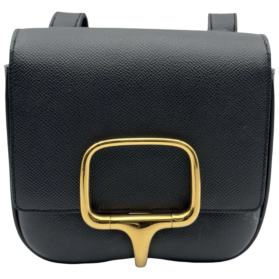 HERMES DELLA CAVALLERIA MINI SHOULDER BAG: HERMES Della Cavalleria Mini Shoulder Bag Brand: HERMES Type/Style: Shoulder Bag Material: Epsom Color: Black Gold Hardware Size: W6.5 x H6.3x D2.2inch Accessories: None Accessories Notice: When
