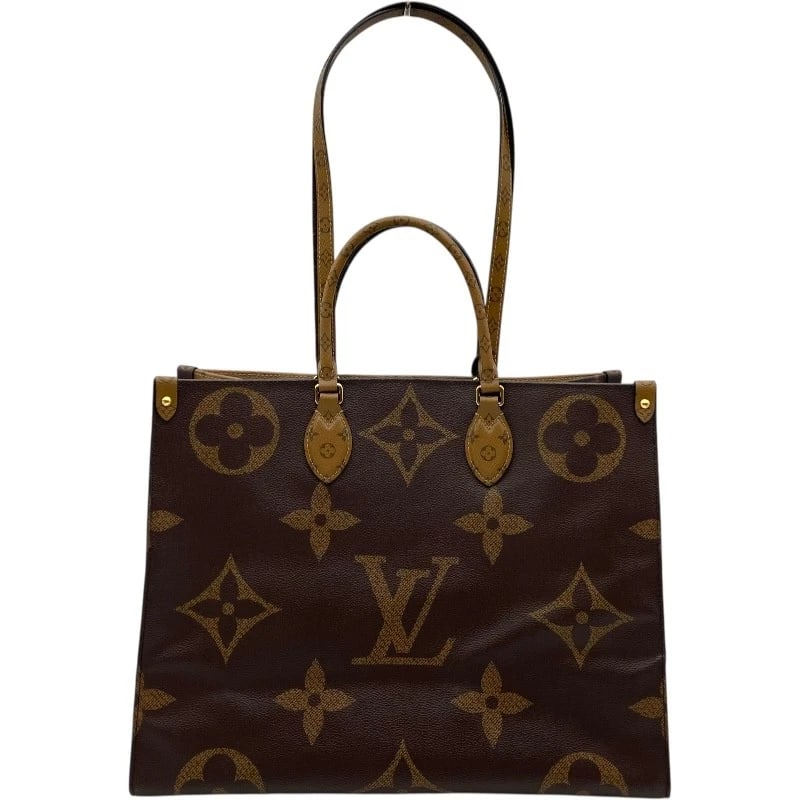 LOUIS VUITTON ON-THE-GO GM TOTE BAG: LOUIS VUITTON On-the-go GM Tote Bag Brand: LOUIS VUITTON Type/Style: Tote Bag Material: monogram giant reverse Color: Brown Size: W15.7 x H12.6x D6.5inch Accessories: None Accessories Noti