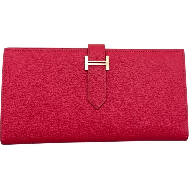 HERMES BEANSUFLA PURSE: HERMES Beansufla purse Brand: HERMES Type/Style: purse Material: Shave Color: Rose Azare SilverHardware Size: W6.9 x H3.7x D0.8inch Accessories: None Accessories Notice: When purchasing pre-owned