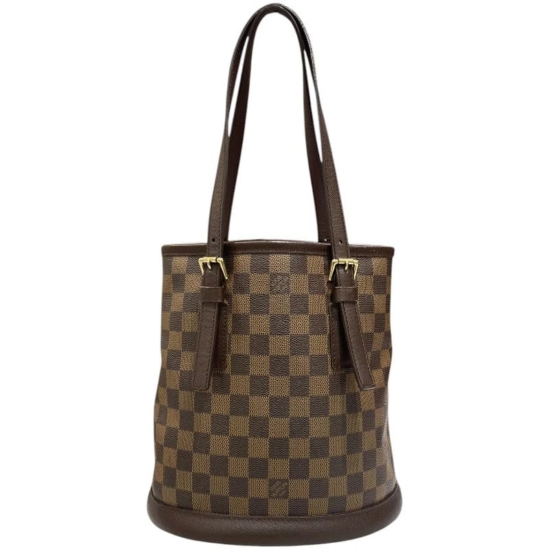 LOUIS VUITTON MALE HANDBAG: LOUIS VUITTON Male Handbag Brand: LOUIS VUITTON Type/Style: Handbag Material: Damier Canvas Color: Brown Size: W9.4 x H9.8x D6.7inch Accessories: None Accessories Notice: When purchasing pre-owned